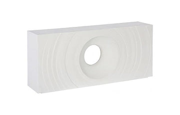 Void Console Table, White Stone