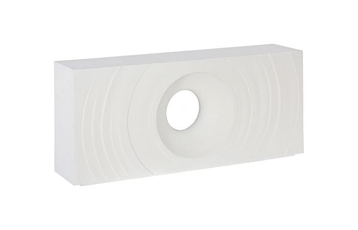 Void Console Table, White Stone