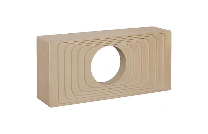 Centered Console Table, Sand Dune