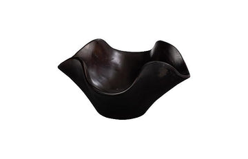 Teak Wood Bowl, Black