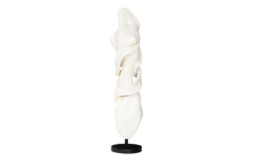 Cast Dancing Sculpture, Pirouette, Faux Bleached