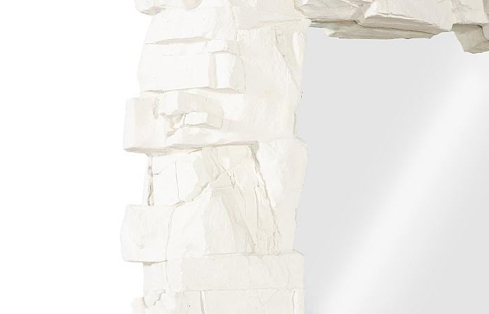 Rocky Ridge Dress Mirror, White Stone