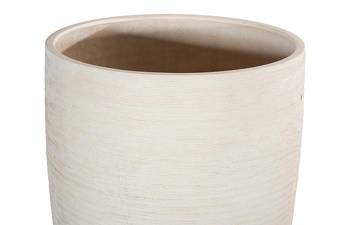 Flora Grande Planter, Cream, Large