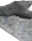 Cast Blue Onyx Bowl, Faux Finish, Narrow