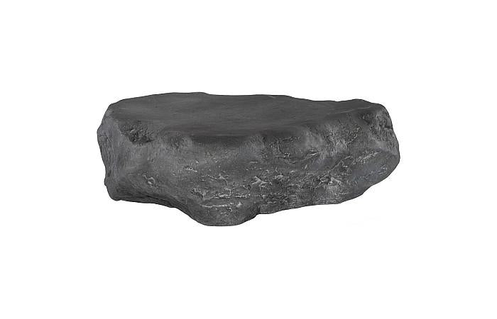 Cast Boulder Coffee Table, Charcoal Stone, Small