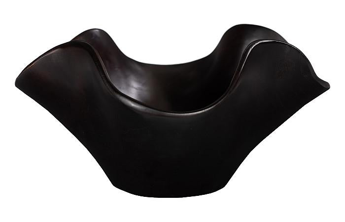 Teak Wood Bowl, Black