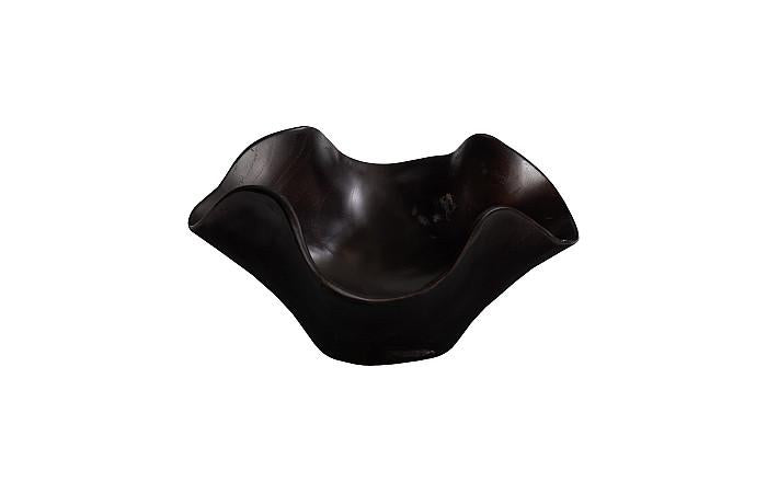 Teak Wood Bowl, Black