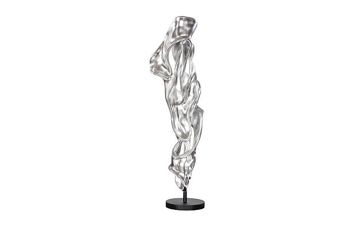 Cast Dancing Sculpture, Coupé, Silver Leaf