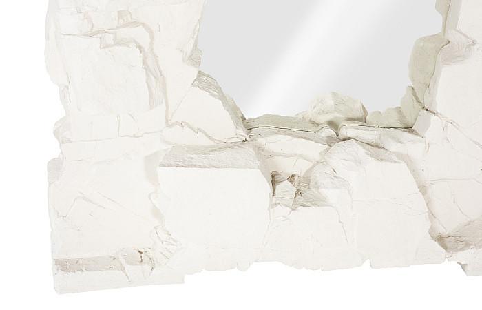 Rocky Ridge Dress Mirror, White Stone