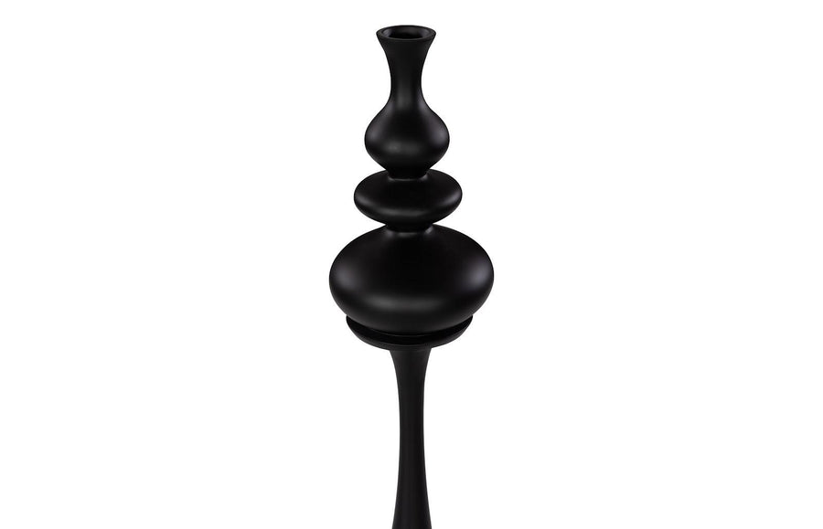 Bella Bloom Vase, Narrow, Matte Black