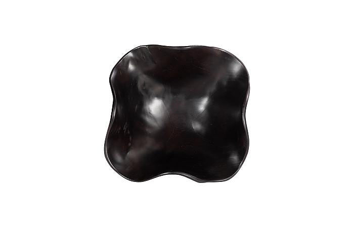 Teak Wood Bowl, Black