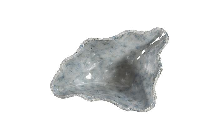 Cast Blue Onyx Bowl, Faux Finish, Narrow