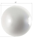 Ball on the Wall, Large, Pearl White