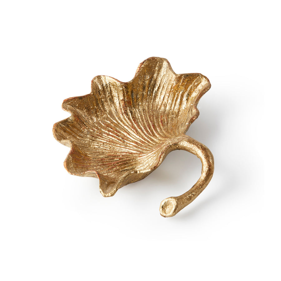 Ginko Small Bowl Set of 2, Gold Leaf