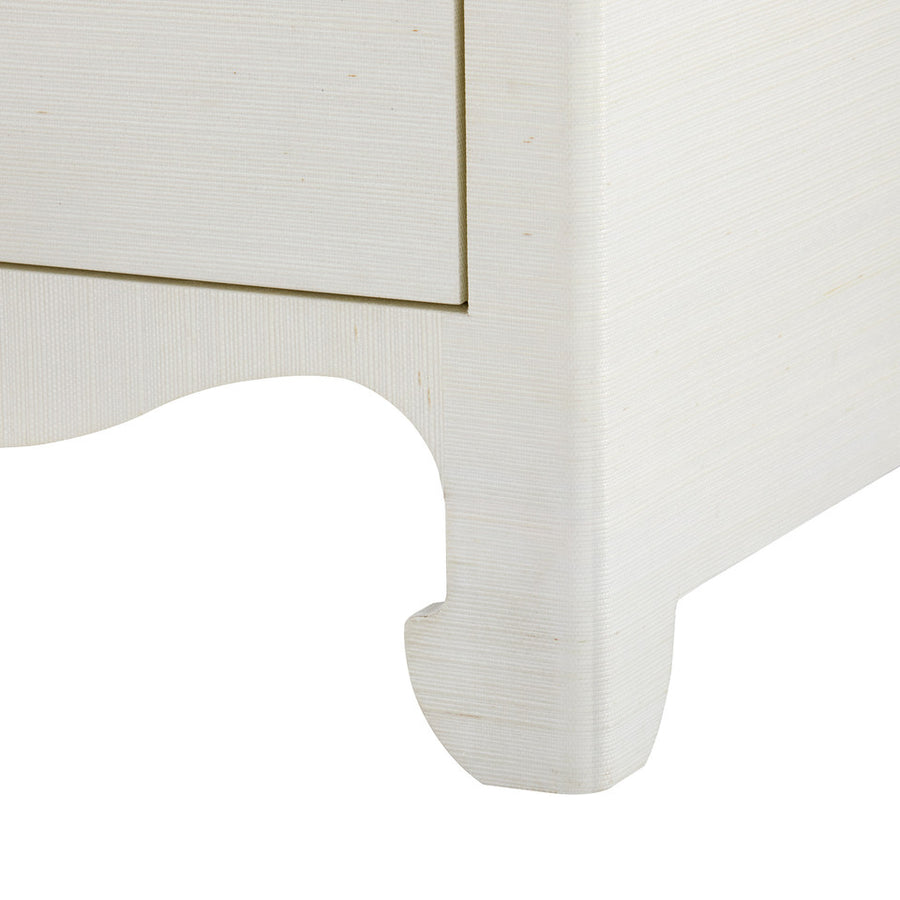 Gianna 3-Drawer End Table, Sand White