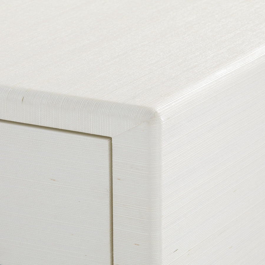 Gianna 3-Drawer End Table, Sand White