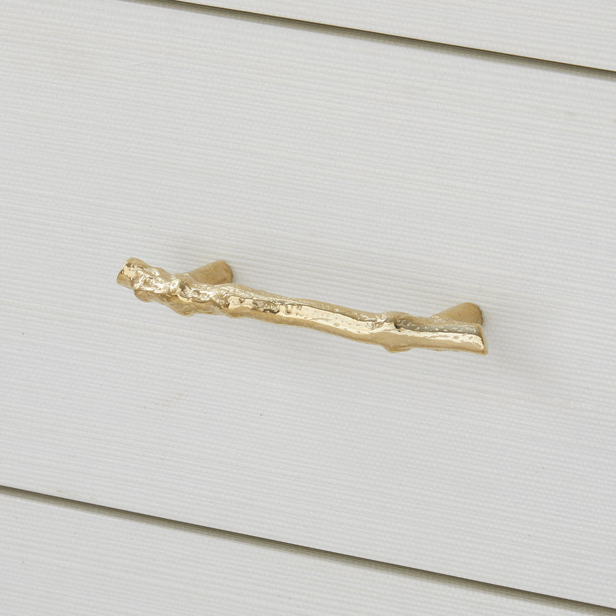 Gianna 3-Drawer End Table, Sand White