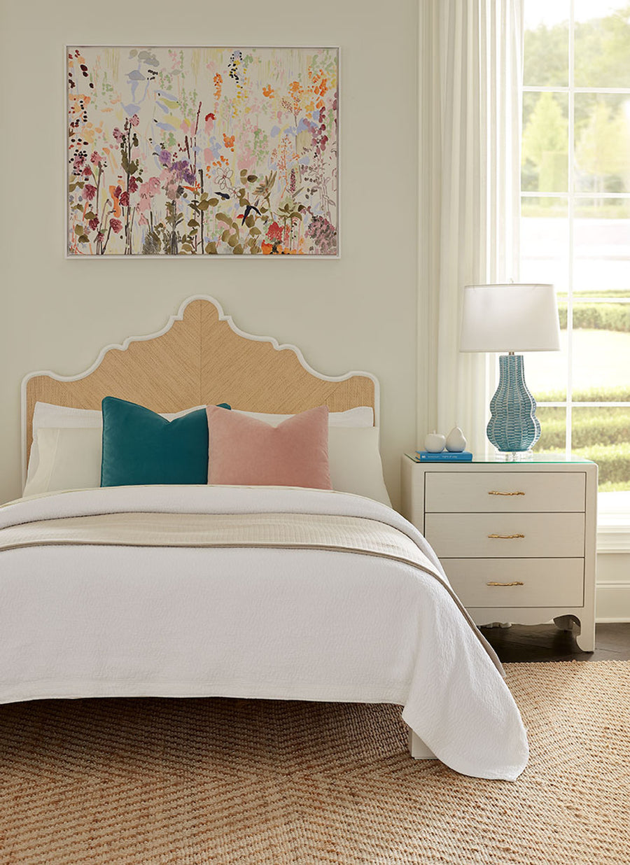 Gianna 3-Drawer End Table, Sand White