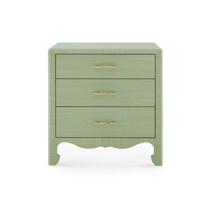 Gianna 3-Drawer End Table, Spring Green