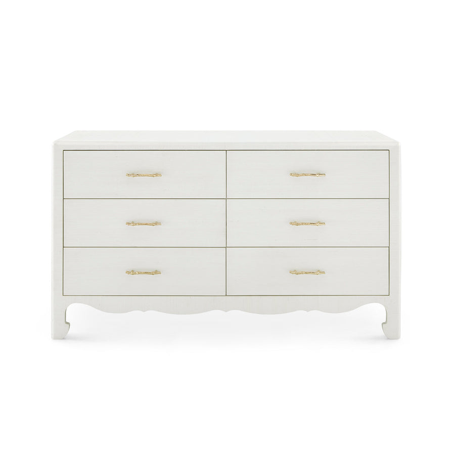 Gianna Extra Large 6-Drawer, Sand White