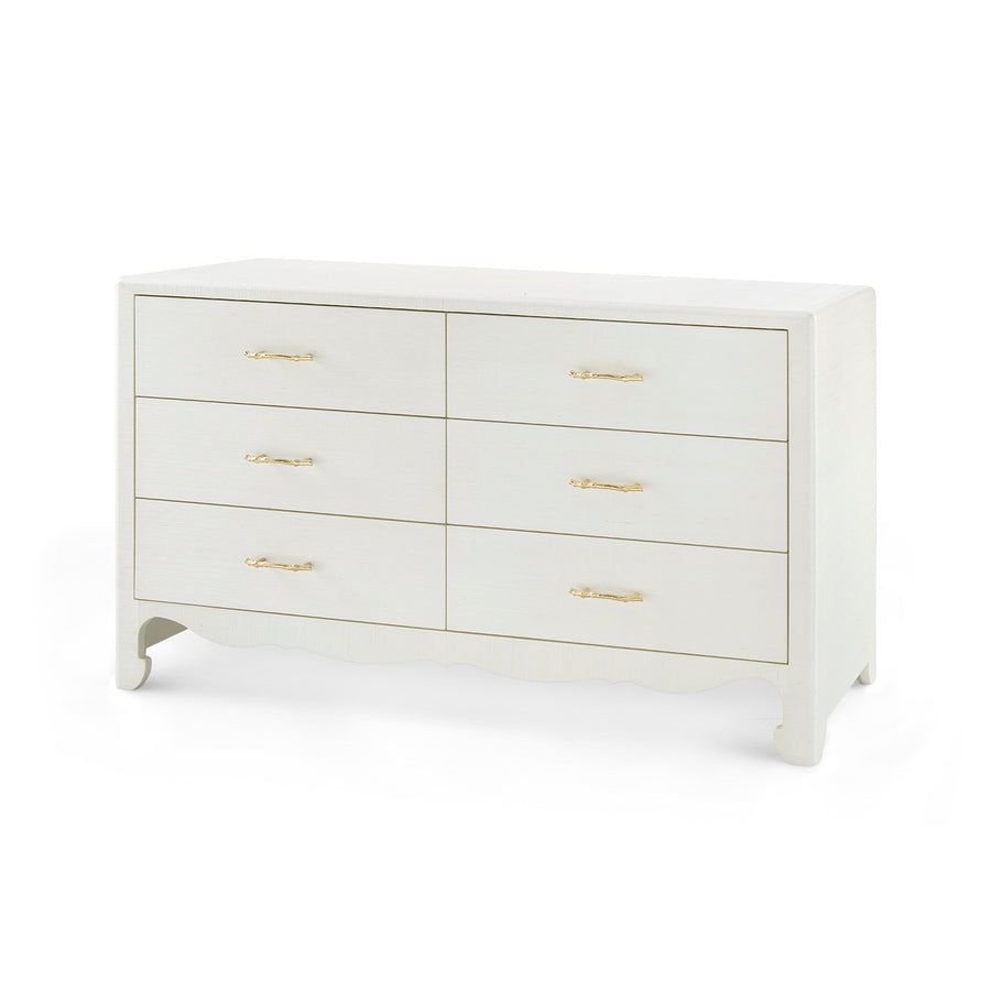 Gianna Extra Large 6-Drawer, Sand White