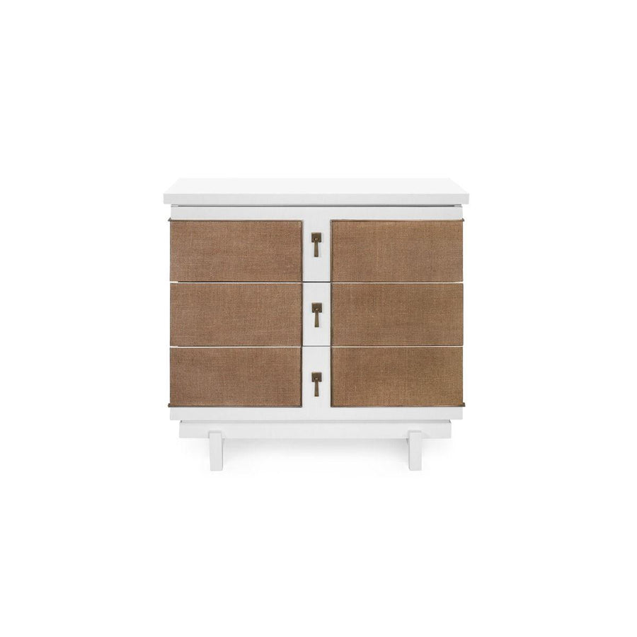 Grant 3-Drawer Side Table, Vanilla - Maison Vogue