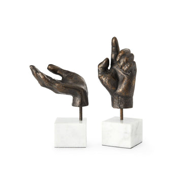 Hands Statue (Pair)-Bronze