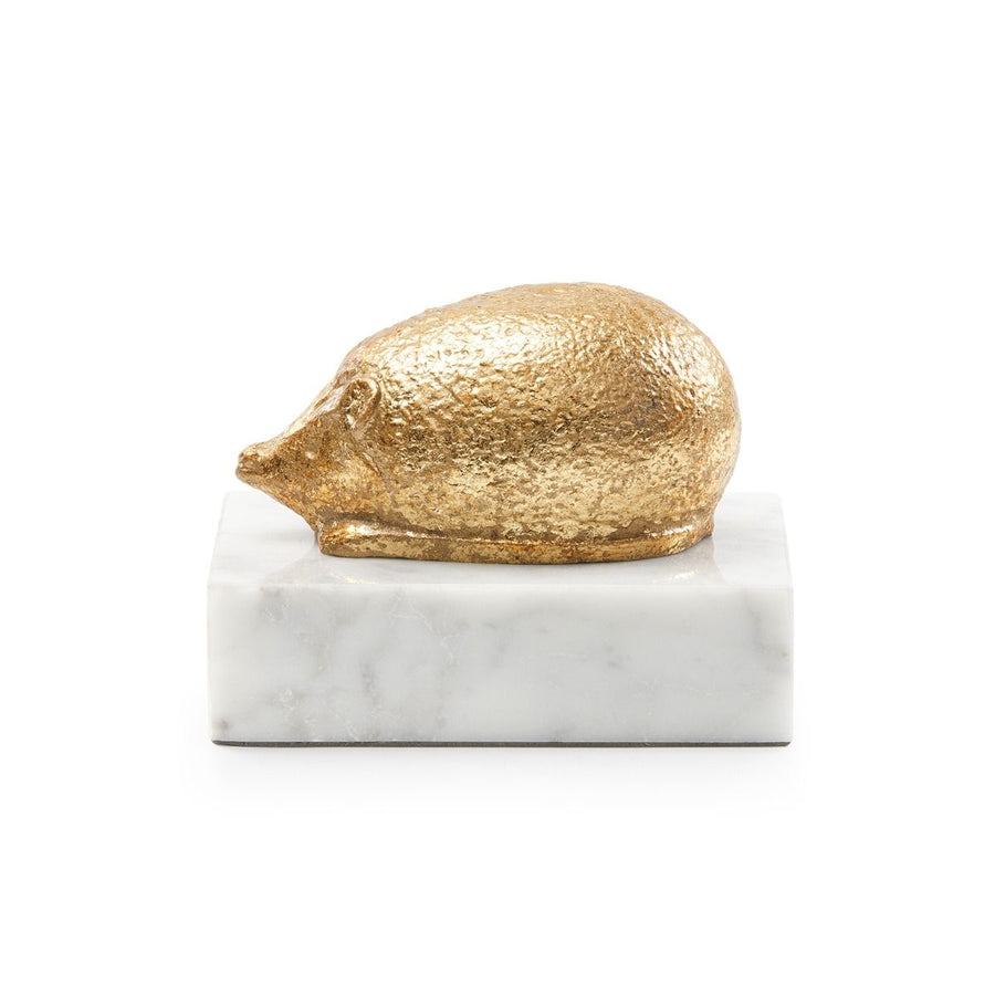 Hedgehog Statue, Gold Leaf