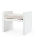 H-Bench , Chiffon White - Maison Vogue