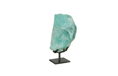 Refractory Glass Sculpture Blue, On Base - Maison Vogue