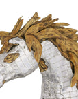 Mustang Horse Armored Sculpture Walking - Maison Vogue