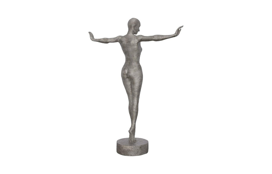 Outstretched Arms Standing Sculpture Aluminum - Maison Vogue