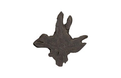 Freeform Teak Wall Slice MD, Dark Gray - Maison Vogue