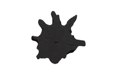 Freeform Teak Wall Slice MD, Black - Maison Vogue
