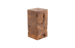 Teak Slice Pedestal Square, SM