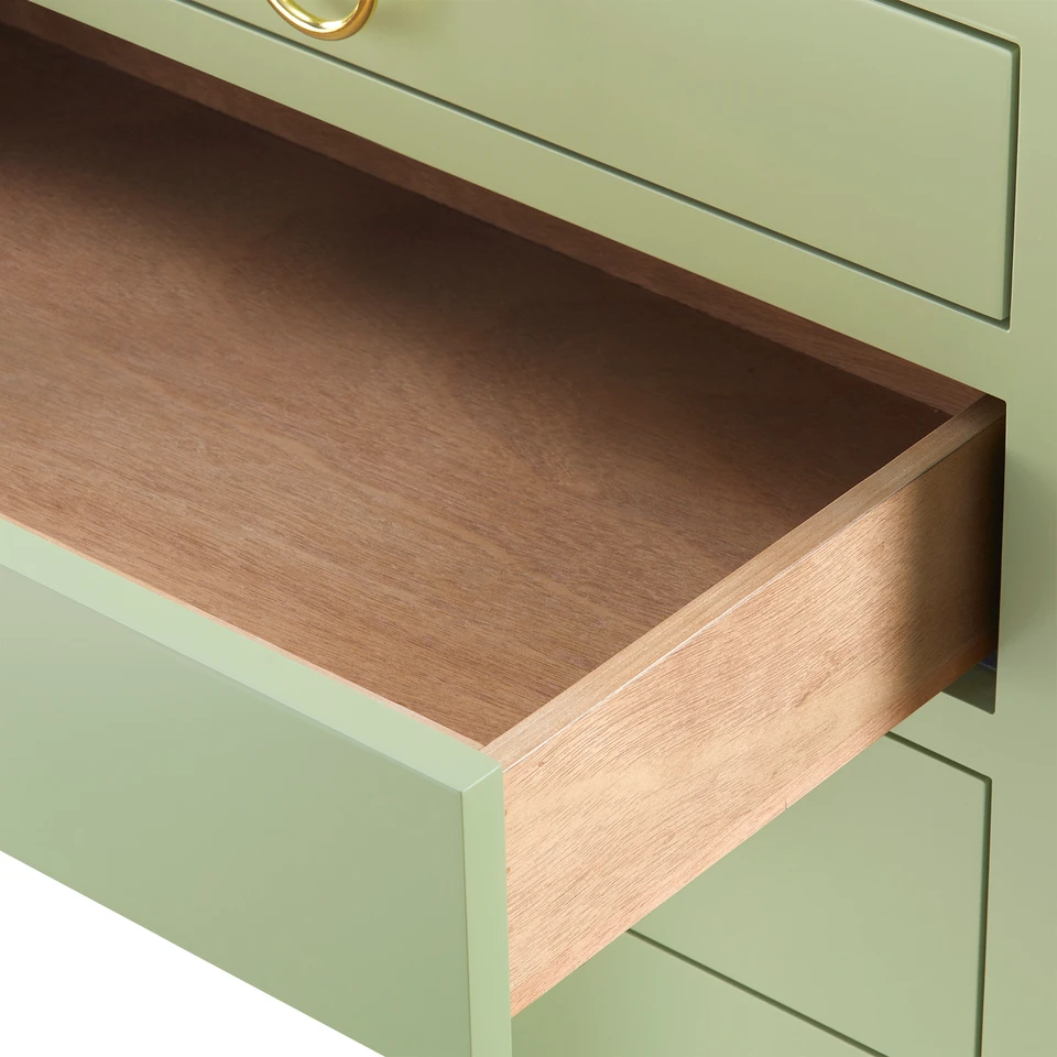 Jacqui 3-Drawer Side Table, Heritage Spring Green