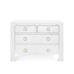 Jacqui Large 4-Drawer, Chiffon White