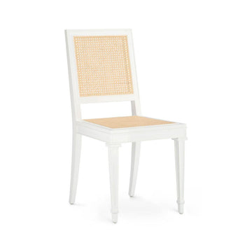 Jansen Side Chair, Eggshell White - Maison Vogue