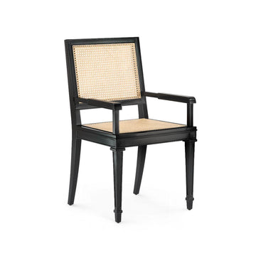 Jansen Arm Chair, Black - Maison Vogue