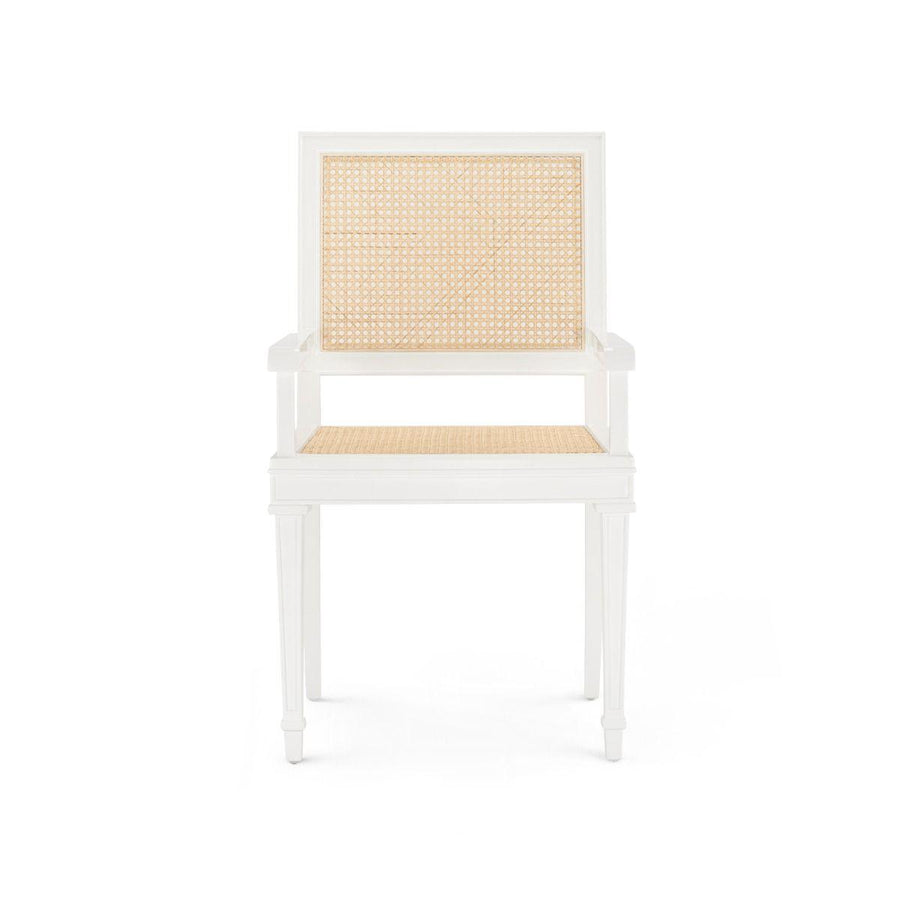 Jansen Arm Chair, Eggshell White - Maison Vogue