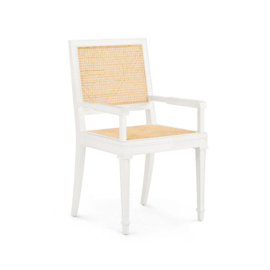 Jansen Arm Chair, Eggshell White - Maison Vogue
