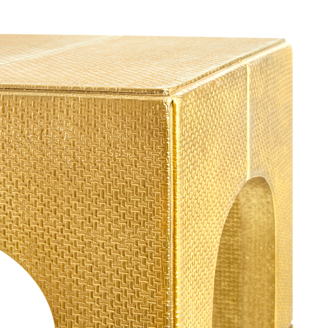 Jaques Console Table, Antique Brass