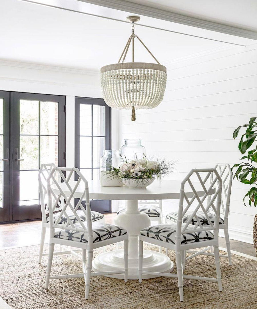 Jardin Side Chair, Eggshell White - Maison Vogue