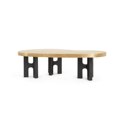 Jacob Coffee Table, Antique Brass