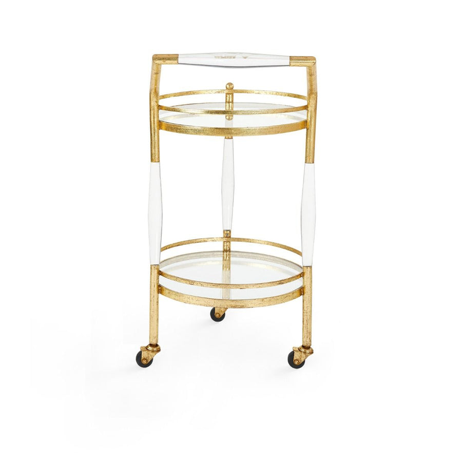 Jane Bar Cart, Gold Leaf