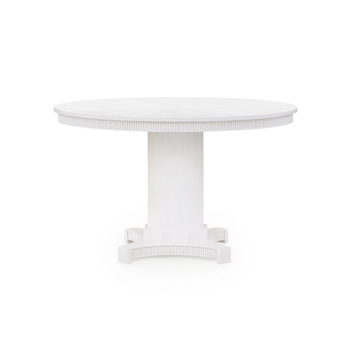 Kinsley 48" Dining Table, Glazed Whisper White