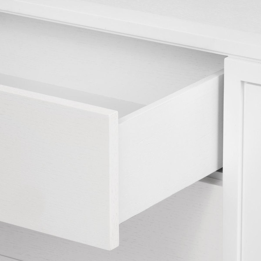 Kingston 3-Drawer End Table, Soft White