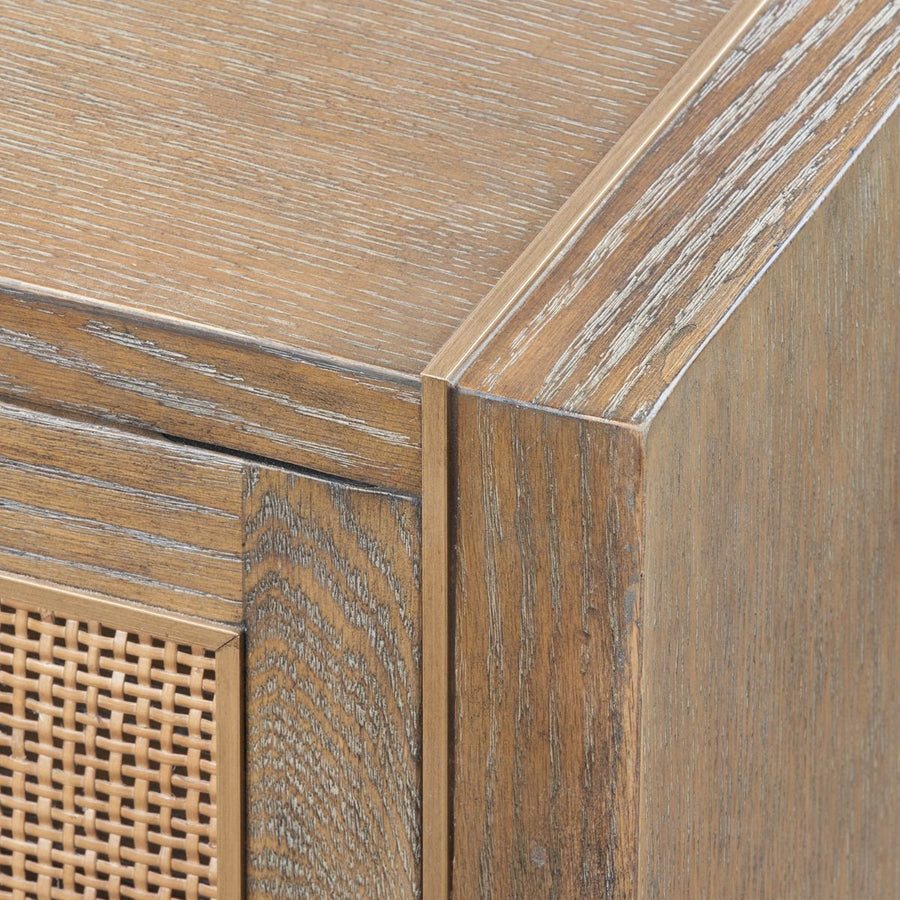 Karen 4-Door Cabinet, Driftwood