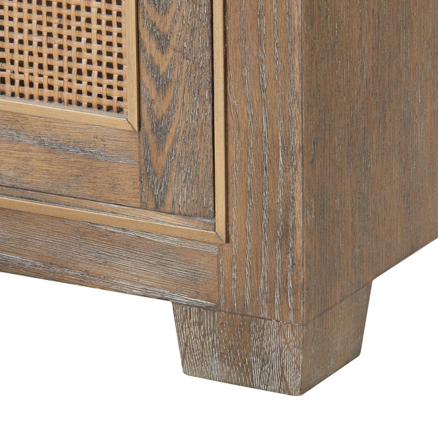 Karen 4-Door Cabinet, Driftwood