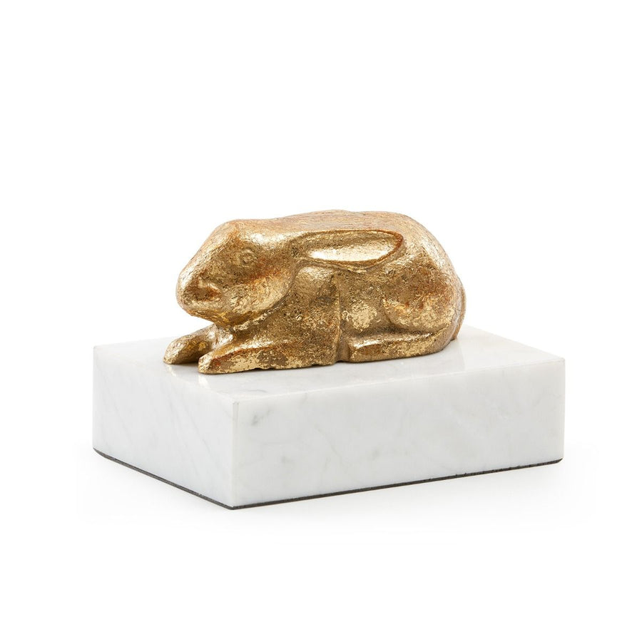 Lapin Statue, Gold Leaf